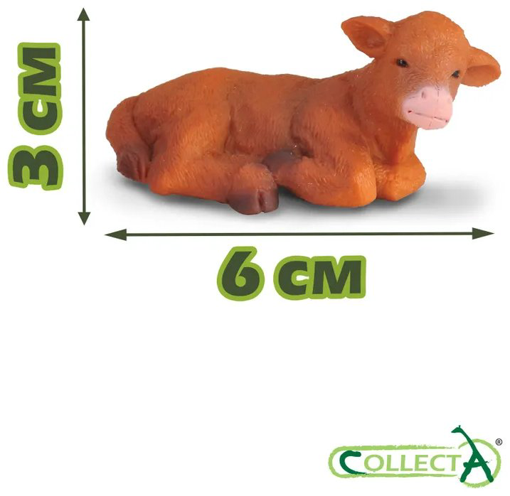 Фигурка Collecta Теленок высокогорный S 3 см 1 шт купить,NaN