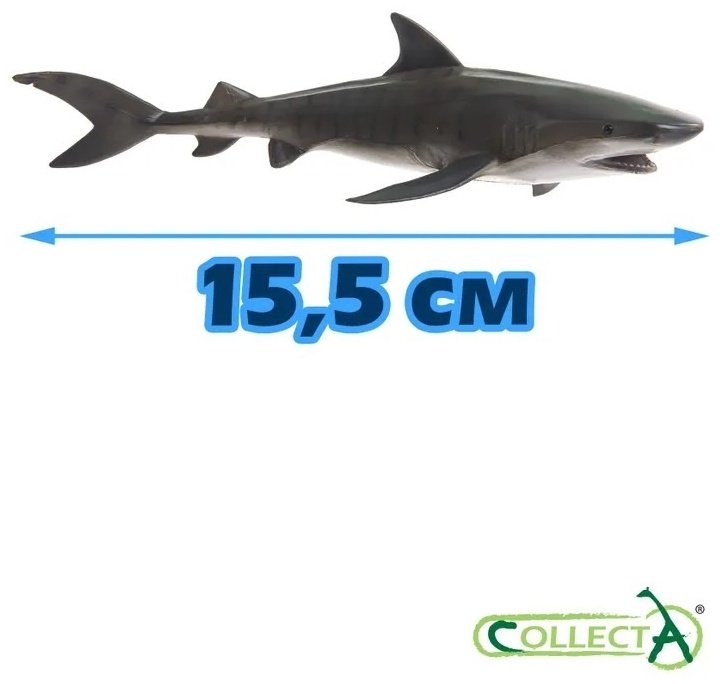 Фигурка Collecta Тигровая акула 5 см 1 шт
