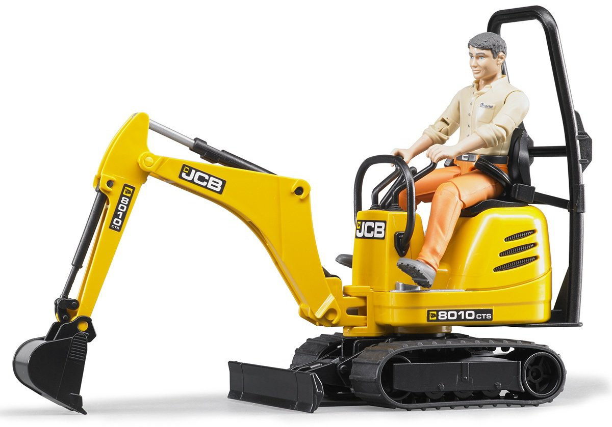 Спецтехника Bruder экскаватор JCB 8010 CTS желтый купить,NaN