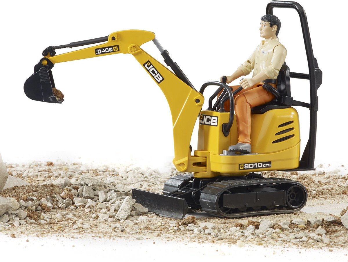 Спецтехника Bruder экскаватор JCB 8010 CTS желтый купить,NaN