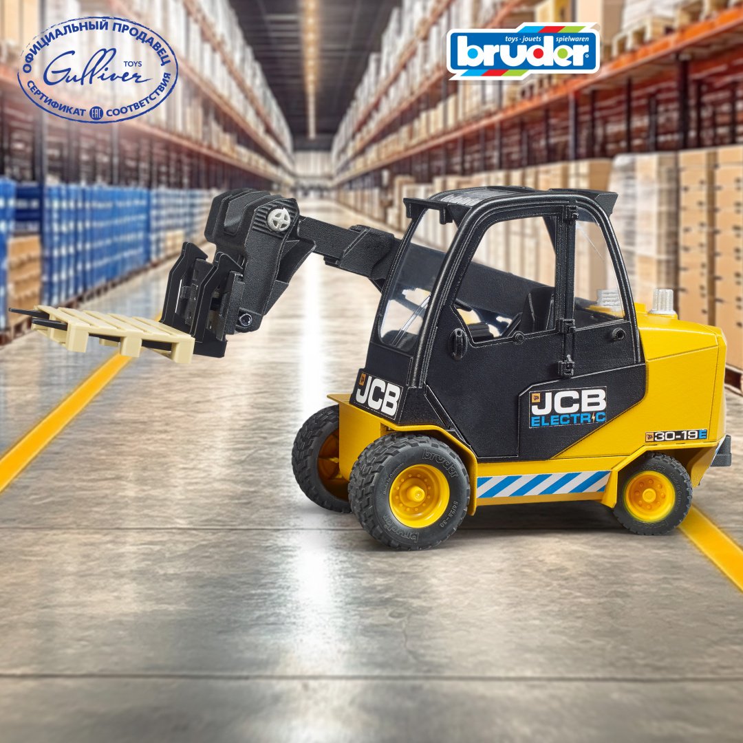Спецтехника Bruder Погрузчик JCB 02-512, Abs-пластик, желтый, черный
