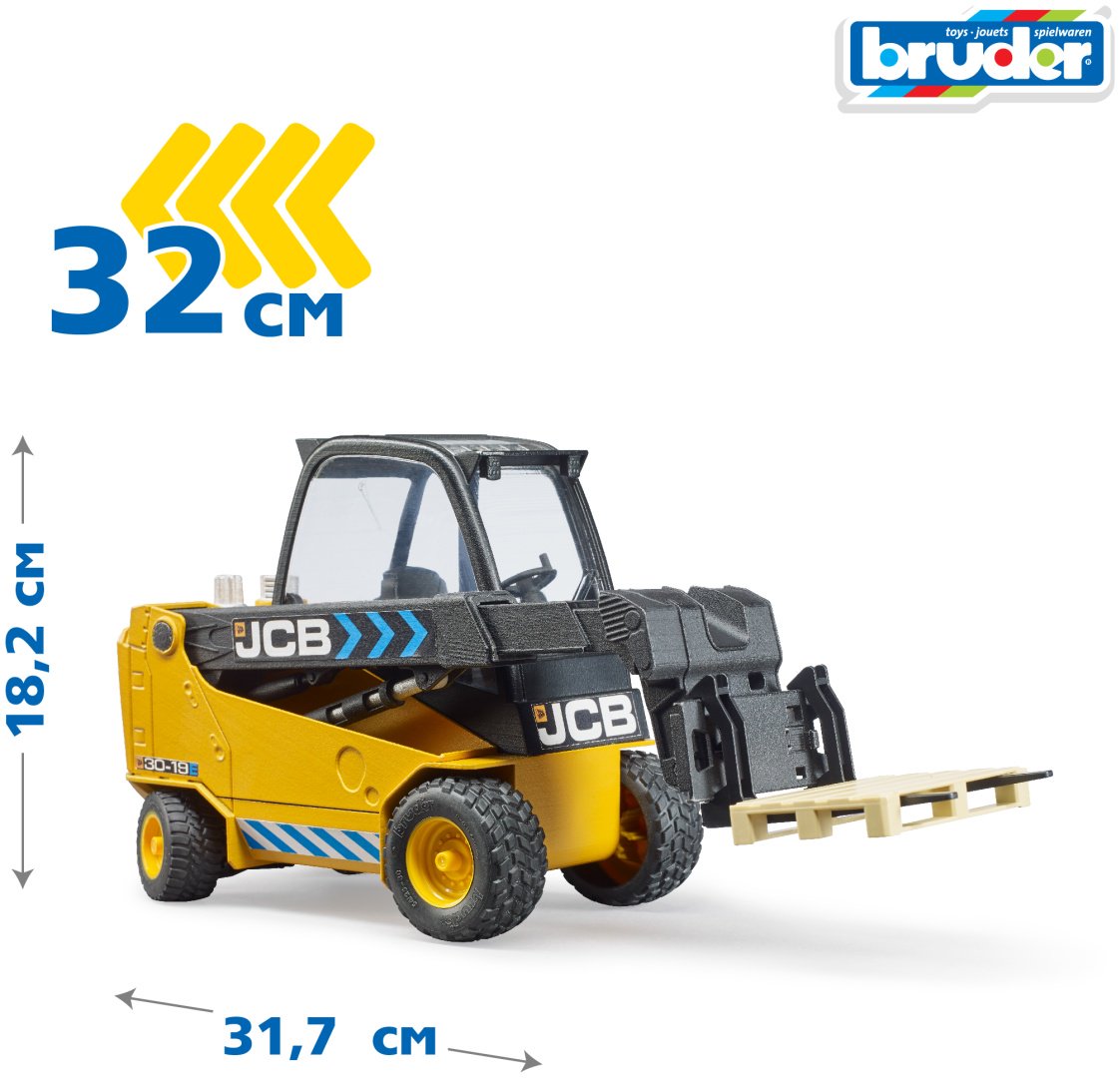 Спецтехника Bruder Погрузчик JCB 02-512, Abs-пластик, желтый, черный