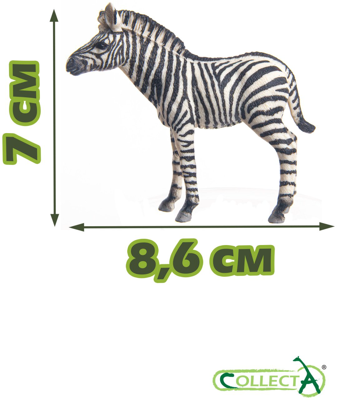 Фигурка Collecta Жеребёнок зебры 7 см 1 шт купить,NaN