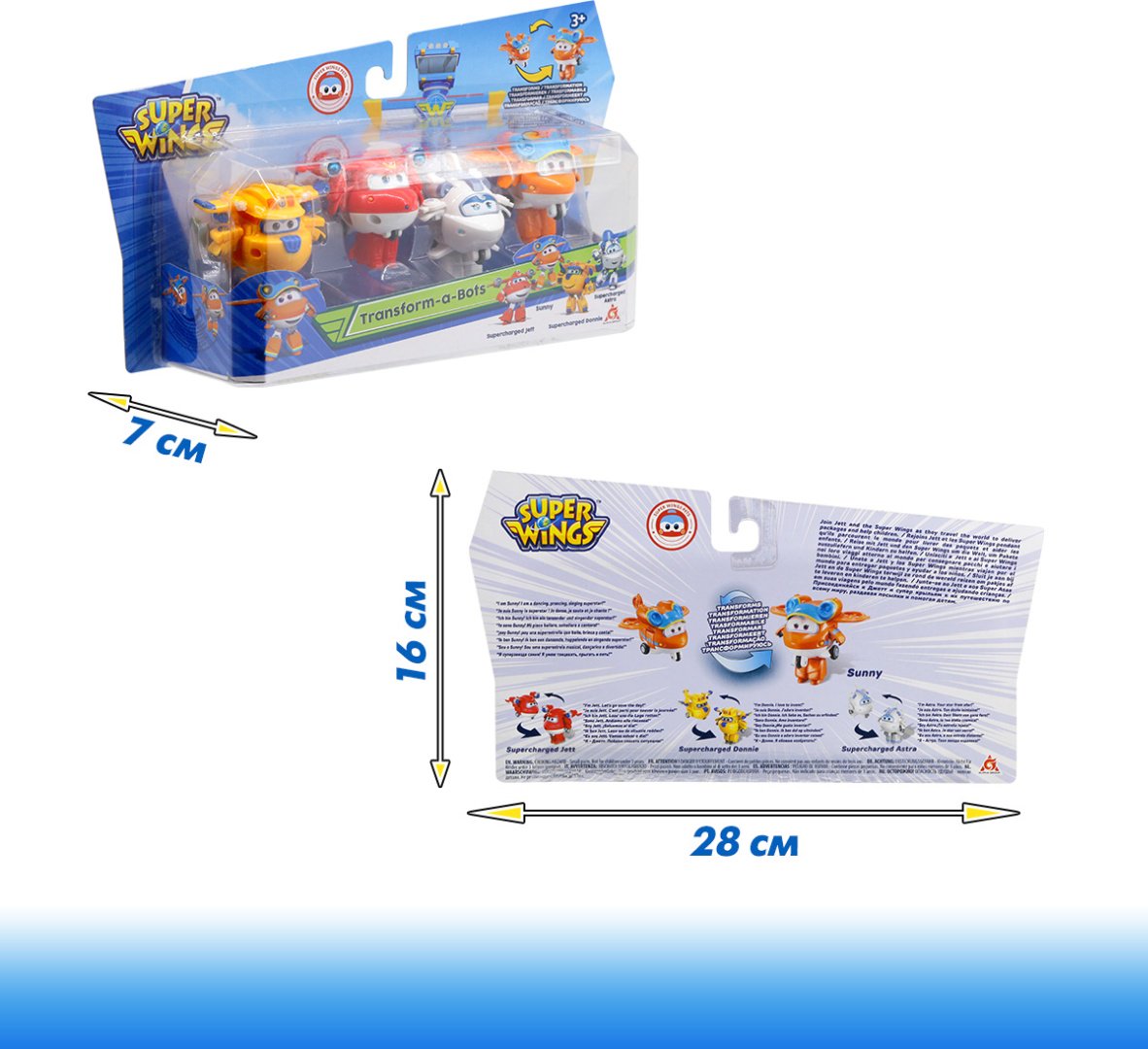 Трансформер Super Wings Джетт, Донни, Астра, Санни, высота 6 см купить,0