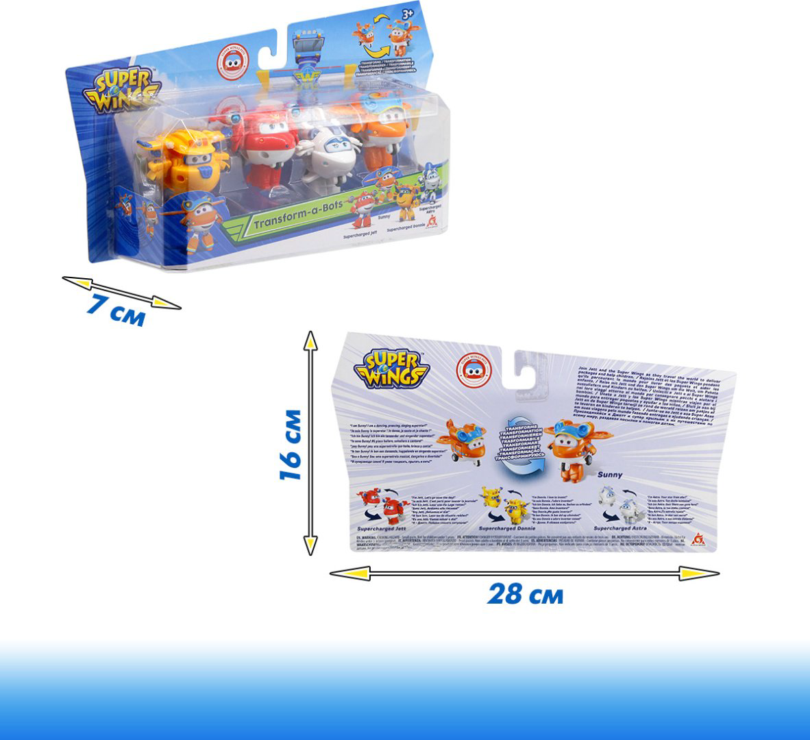 Трансформер Super Wings Джетт, Донни, Астра, Санни, высота 6 см купить,NaN