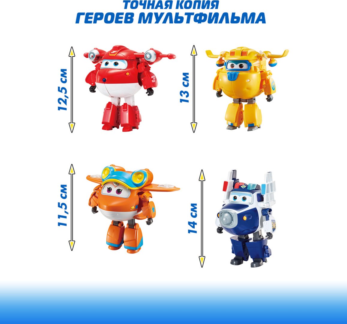 Трансформер Super Wings Джетт, Пол, Донни, Санни, высота 14 см - ForteMarket Трансформер Super Wings Джетт, Пол, Донни, Санни, высота 14 см купить,0
