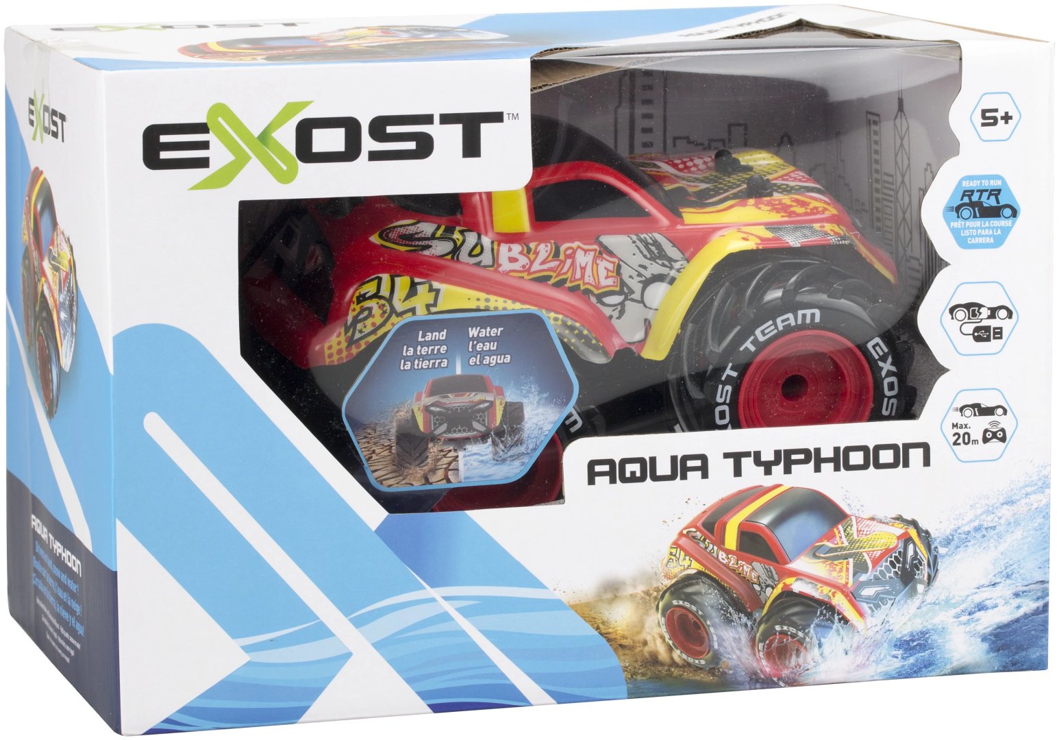 Машинка Аква Тайфун Амфибия на радиоуправлении EXOST 20207-23