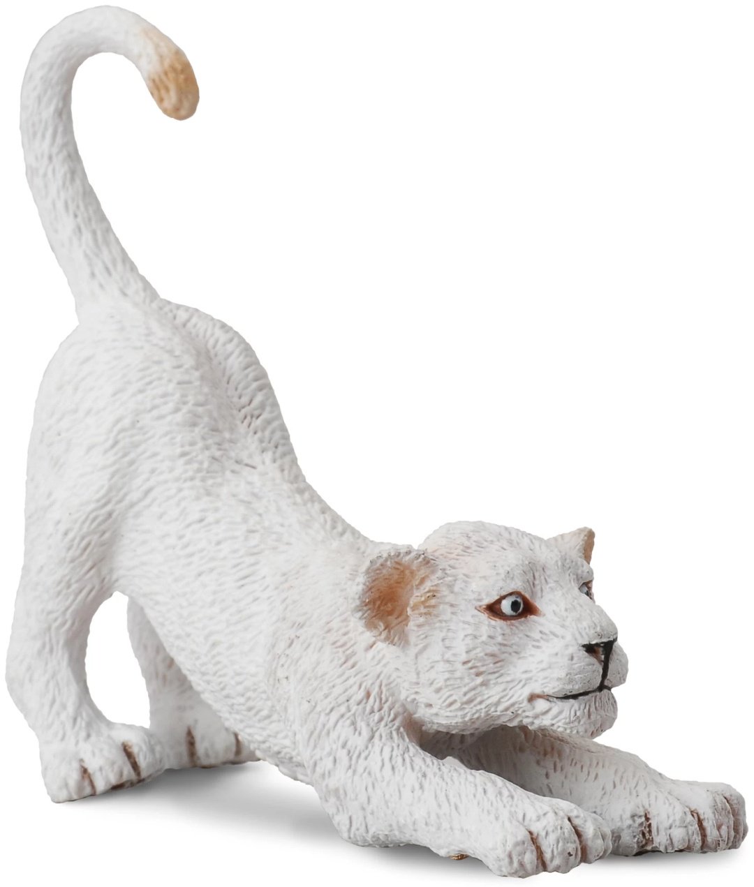 Фигурка Collecta Фигурка потягивающегося белого Тигрёнка 5 см 1 шт