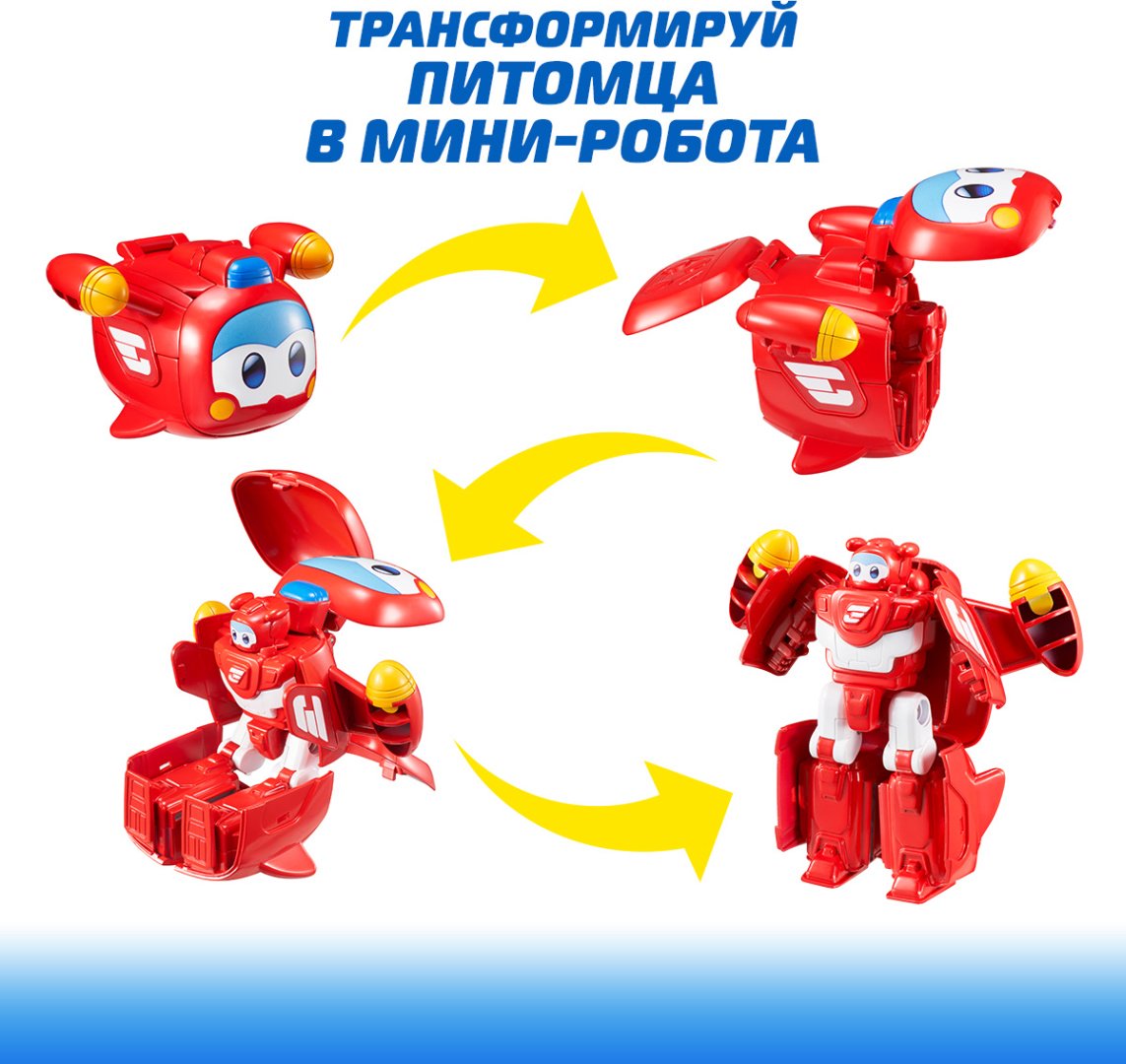 Трансформер Super Wings Джетт, высота 11.5 см купить,0