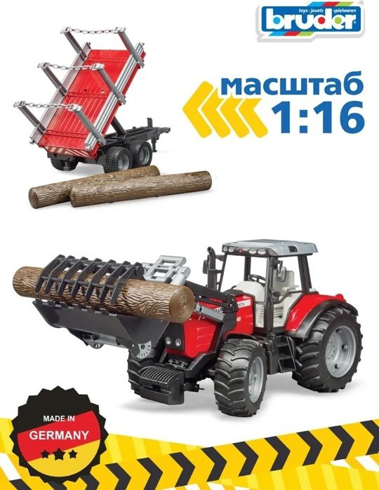Трактор Bruder Massey Ferguson мультиколор купить,NaN