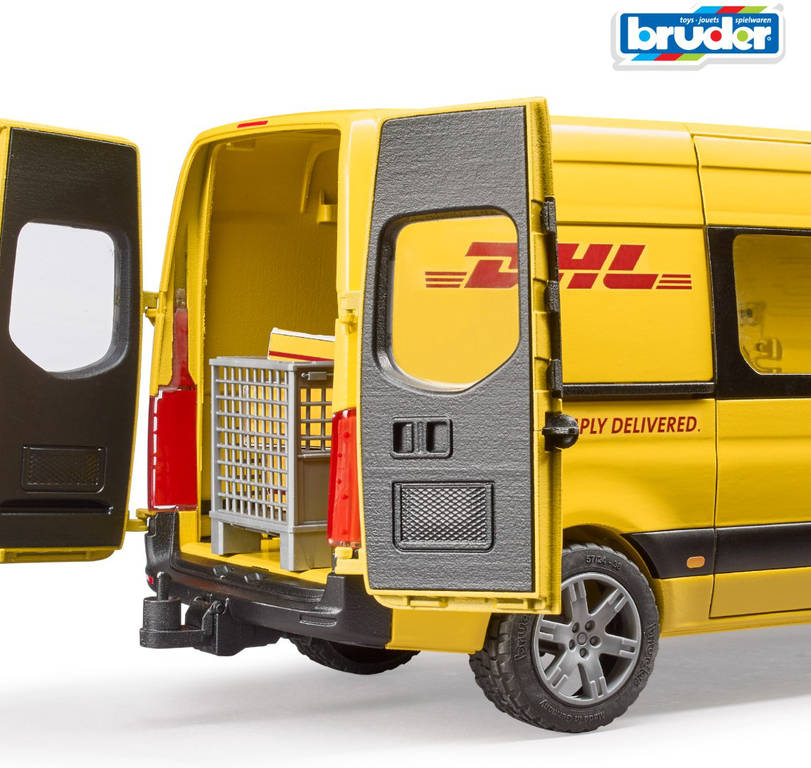 Грузовая Bruder Mercedes-Benz Sprinter 02-671, Abs-пластик, желтый, черный купить,NaN