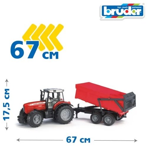Трактор Bruder Massey Ferguson 7480 красный