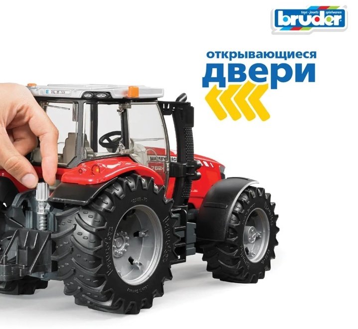 Трактор Bruder Massey Ferguson 7600 красный