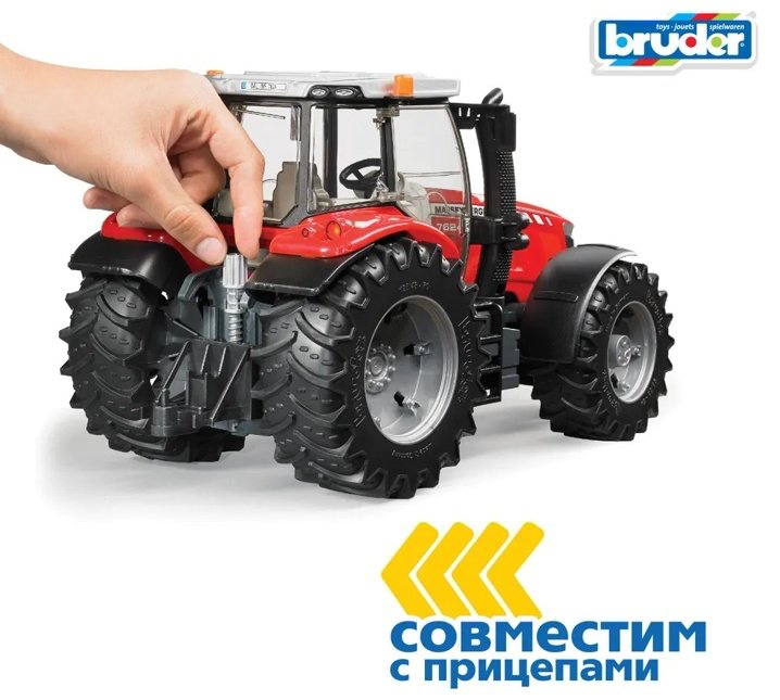 Трактор Bruder Massey Ferguson 7600 красный купить,NaN