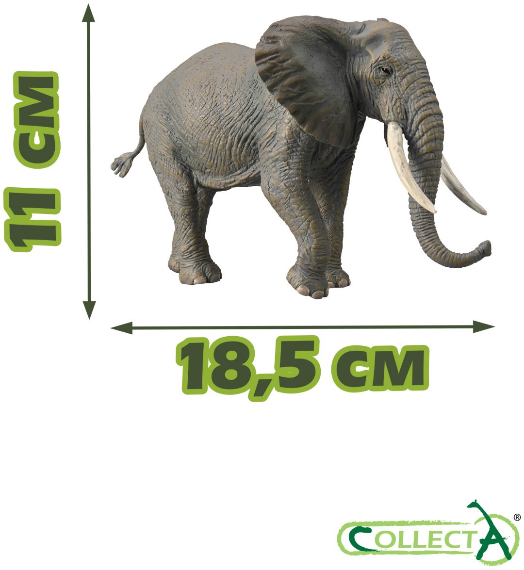Фигурка Collecta Слон африканский 11 см 1 шт