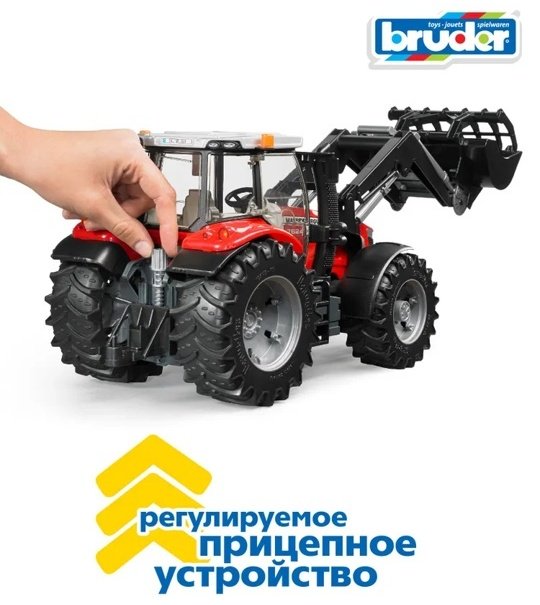 Спецтехника Bruder Massey Ferguson 7600 черный, красный