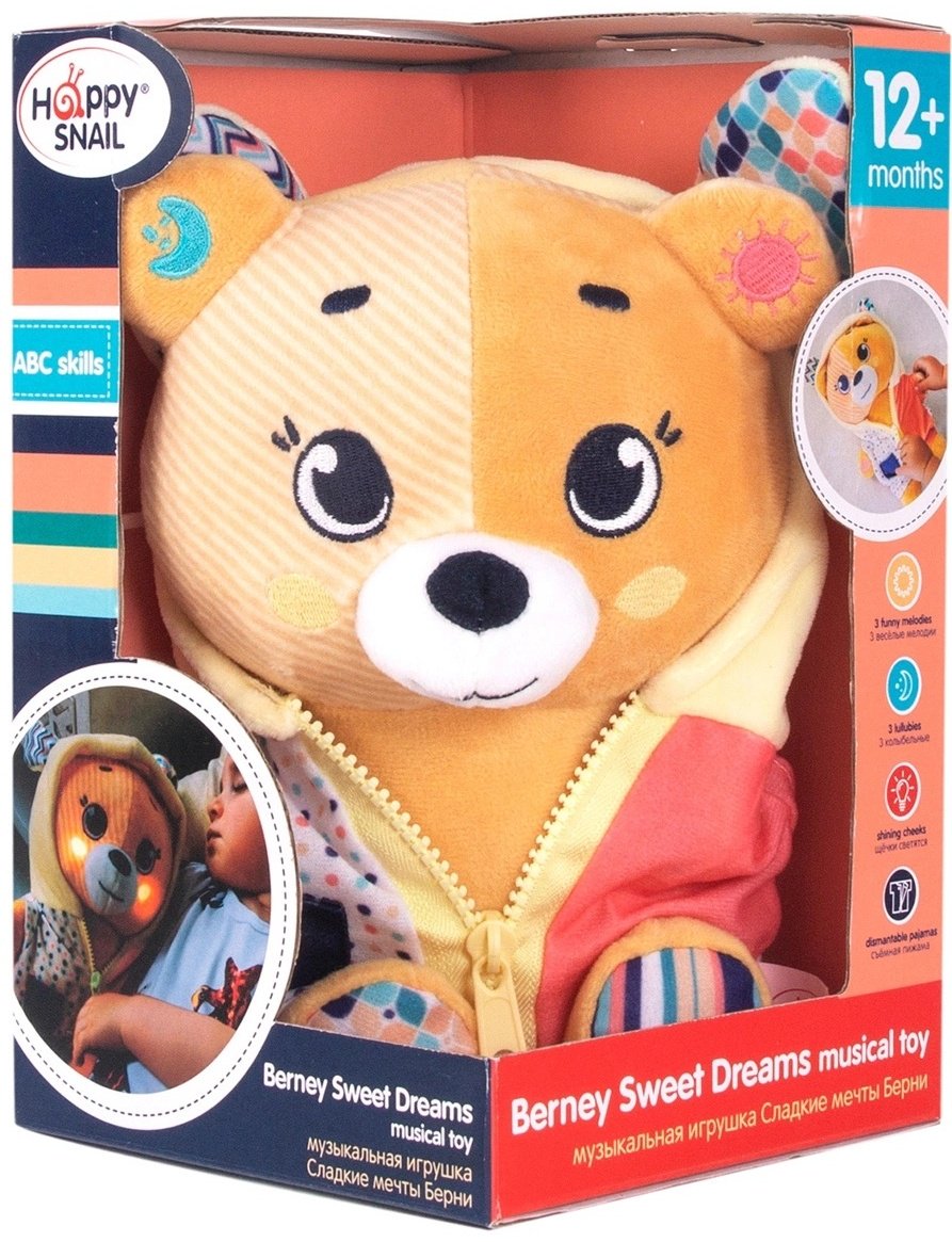 Интерактивная игрушка Happy Snail Мишка Берни - ForteMarket Интерактивная игрушка Happy Snail Мишка Берни купить,0