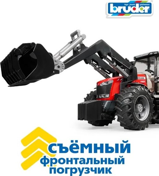 Спецтехника Bruder Massey Ferguson 7600 черный, красный