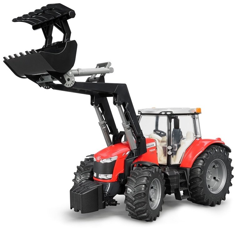 Спецтехника Bruder Massey Ferguson 7600 черный, красный купить,NaN