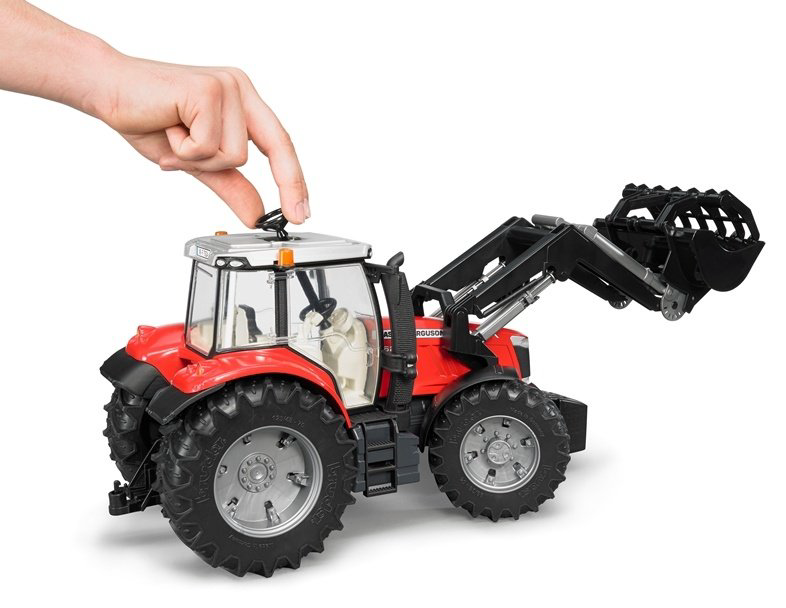 Спецтехника Bruder Massey Ferguson 7600 черный, красный купить,NaN