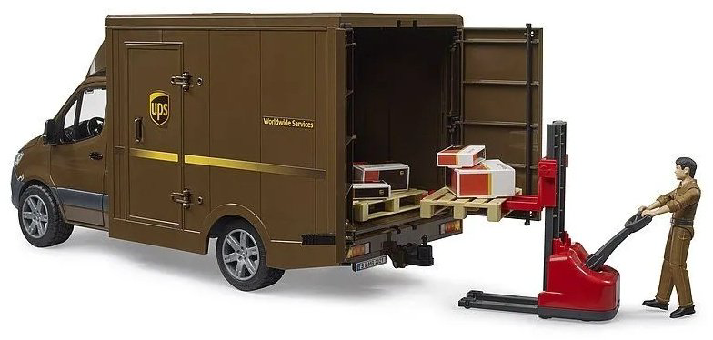 Грузовая Bruder Mercedes Benz Sprinter серый, коричневый купить,NaN