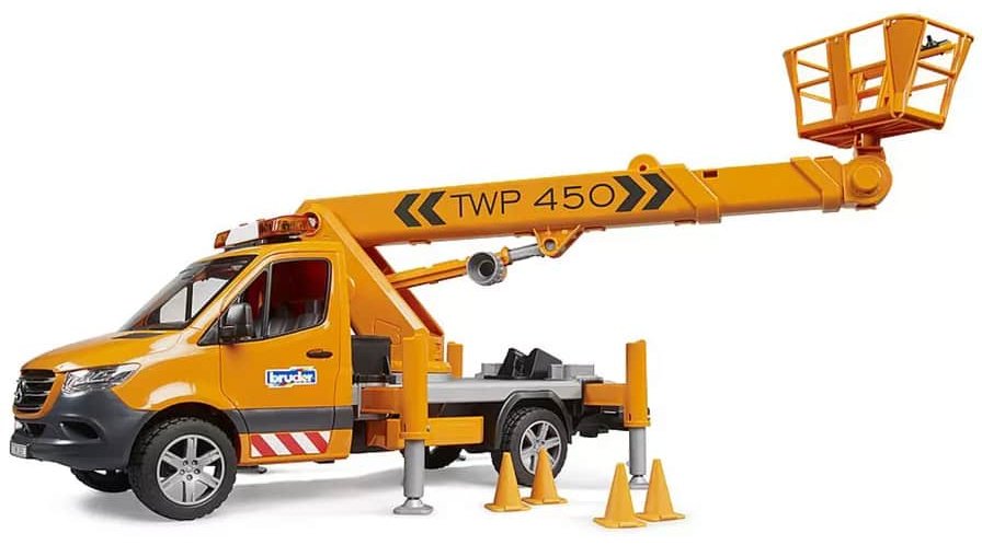 Грузовая Bruder Mercedes Benz Sprinter серый, оранжевый