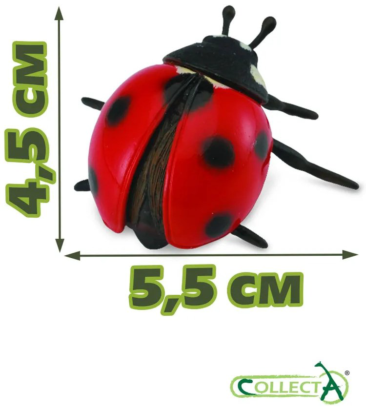 Фигурка Collecta Божья коровка, M 4.5 см 1 шт купить,NaN