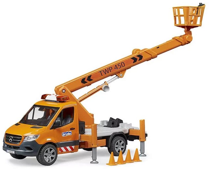 Грузовая Bruder Mercedes Benz Sprinter серый, оранжевый