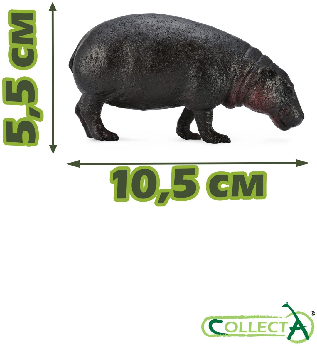 Фигурка Collecta Карликовый бегемот 5.5 см 1 шт