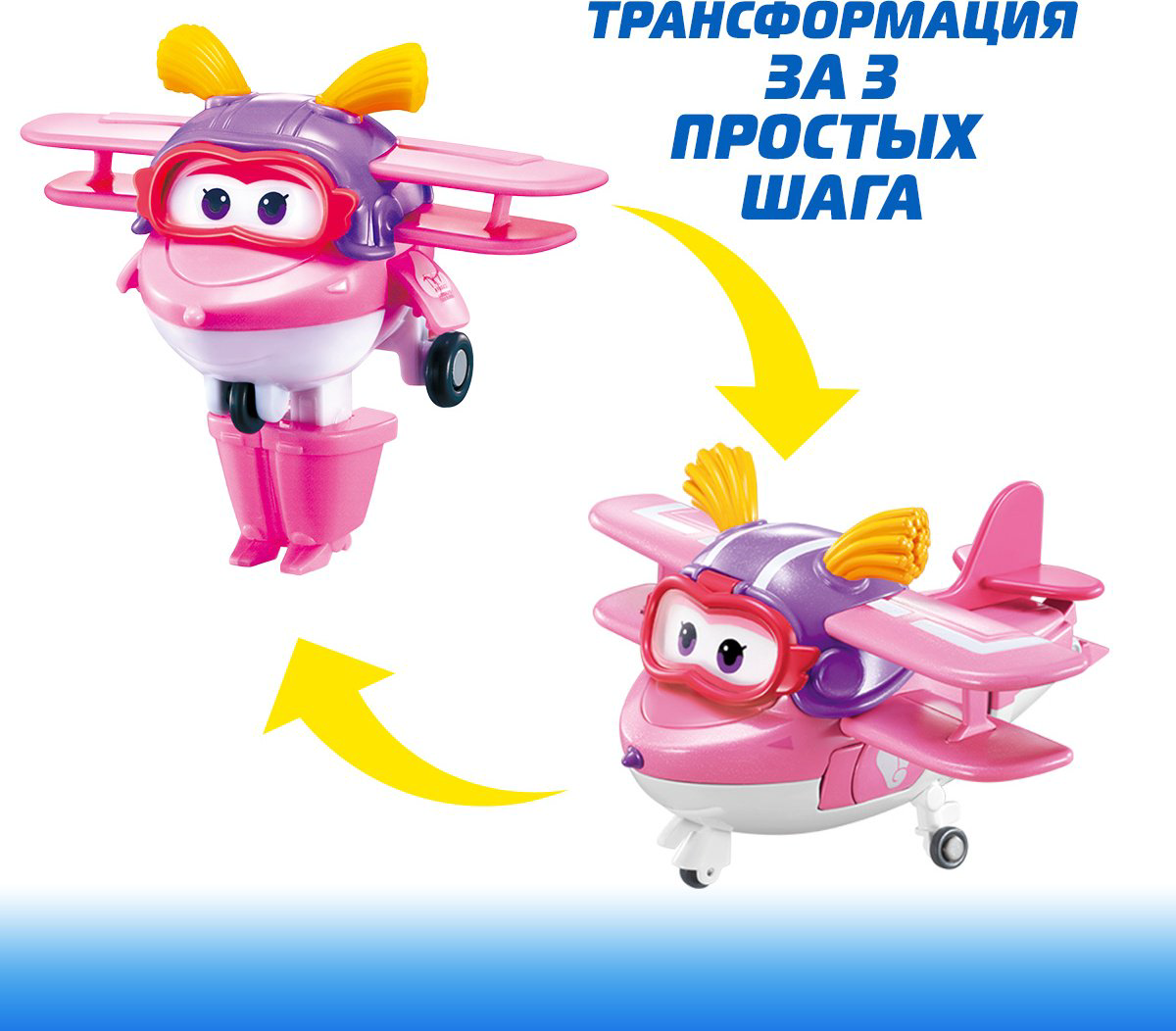 Трансформер Super Wings Элли, высота 6.5 см купить,NaN