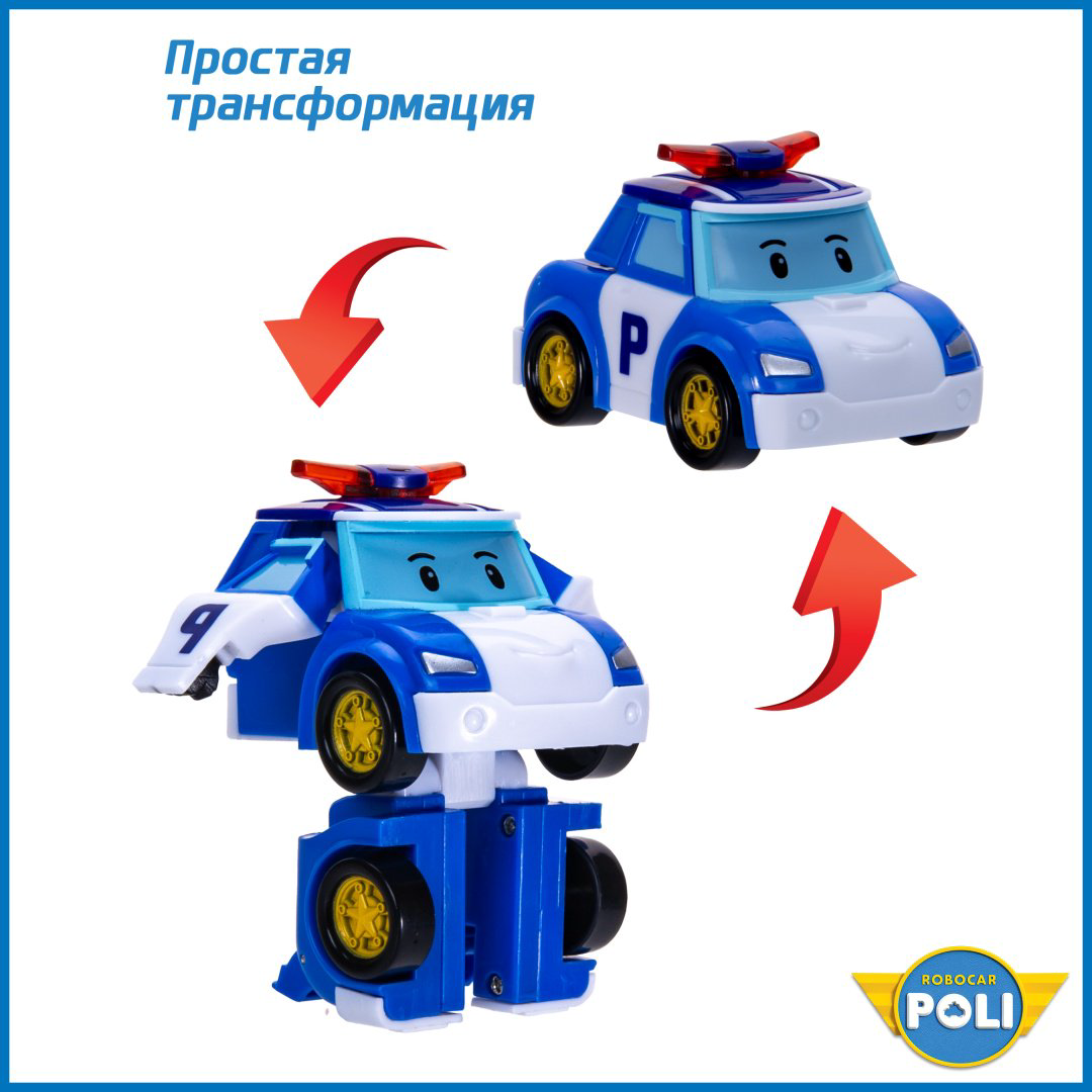 Трансформер Poli Robocar Поли, высота 6 см купить,NaN