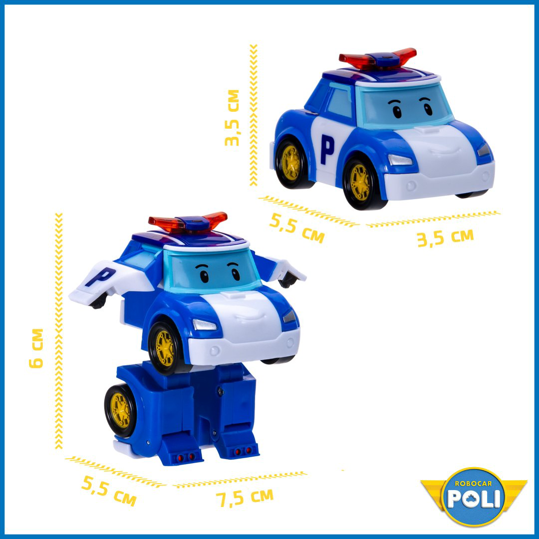 Трансформер Poli Robocar Поли, высота 6 см купить,NaN