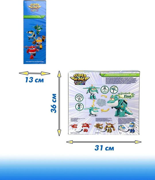 Набор Super Wings Джетт, Голден Бой, Тино, Тони купить,NaN