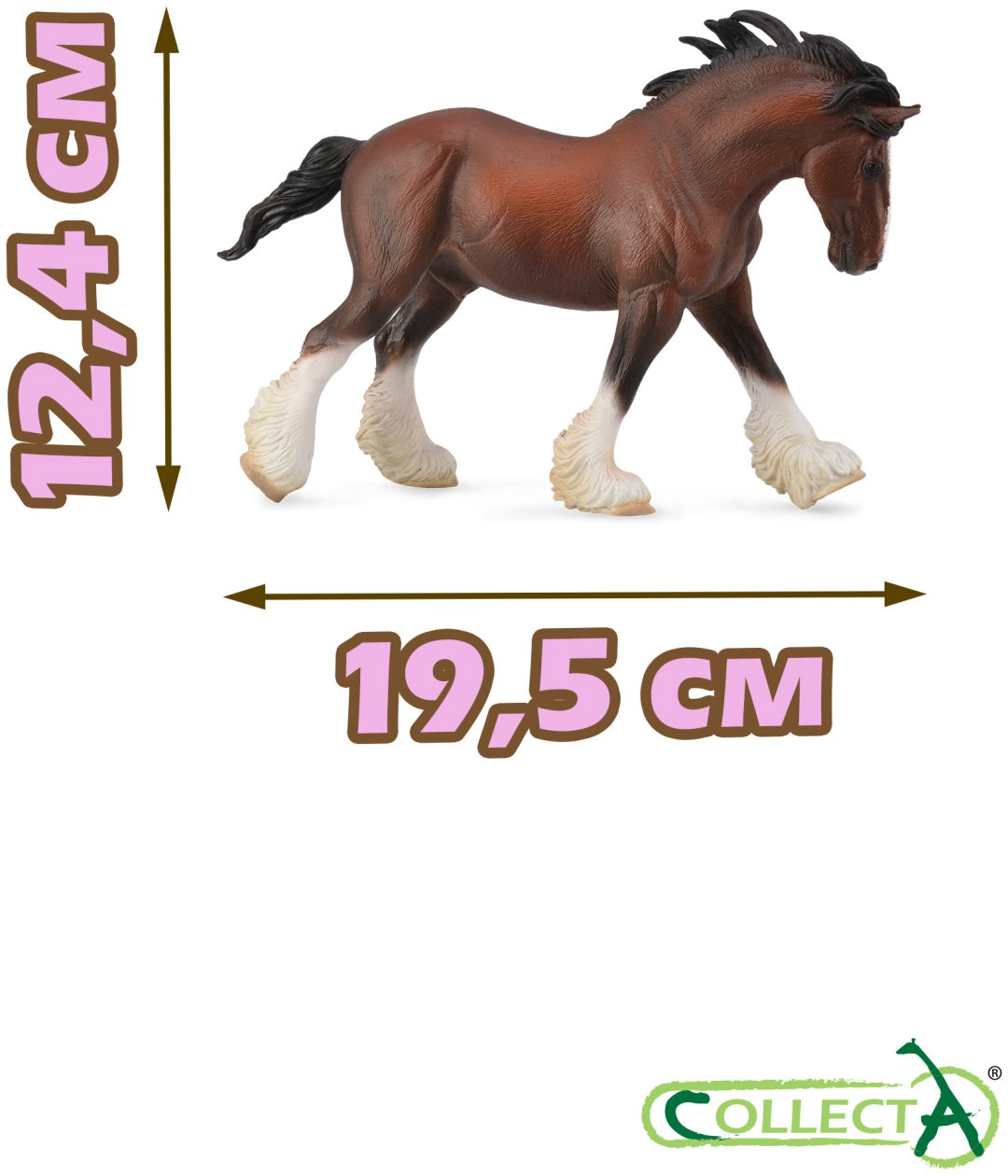 Фигурка Collecta Клейдесдальский тяжеловоз 12.4 см 1 шт купить,NaN