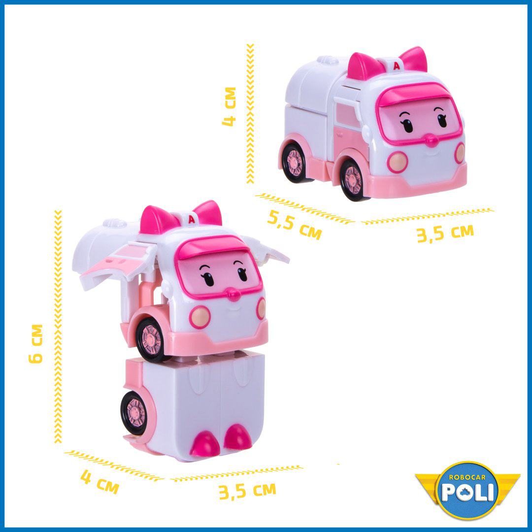 Трансформер Poli Robocar Эмбер, высота 6 см купить,NaN