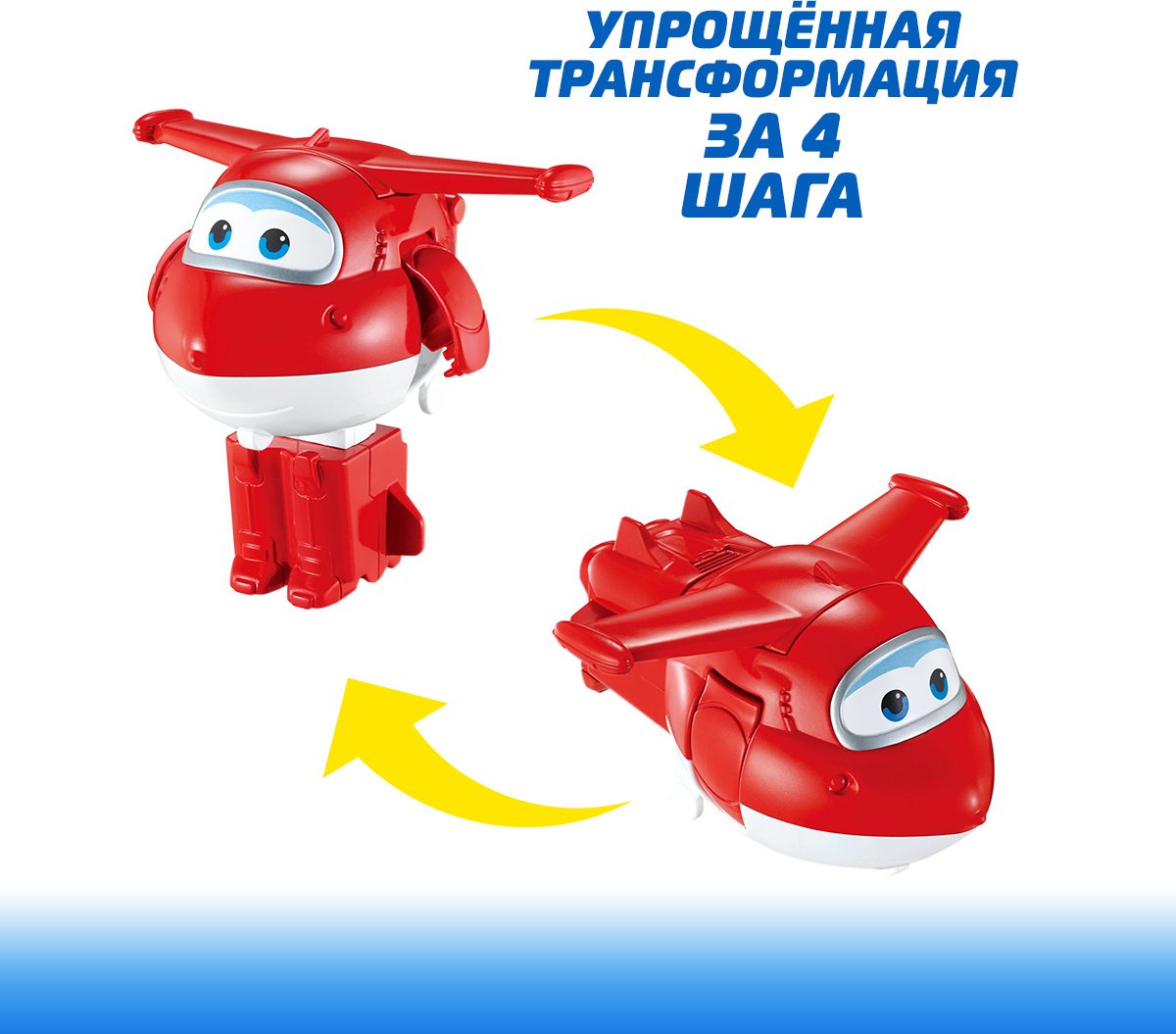 Трансформер Super Wings Джетт, высота 11 см купить,0