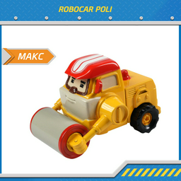 Машина Poli Robocar Макс MRT-0609, металл, желтый, красный