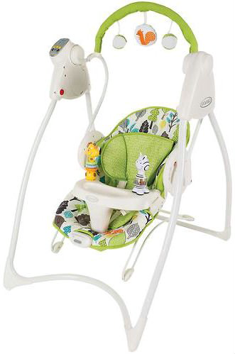 Качель Graco Swing Bounce Bear Trail зеленая купить,NaN