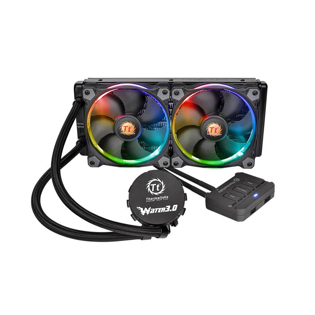 Система водяного охлаждения Thermaltake CL-W107-PL12SW-A Water 3.0 Riing RGB 240