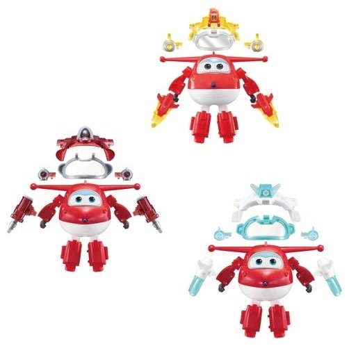 Трансформер Super Wings Джет с супер шаром, высота 12 см