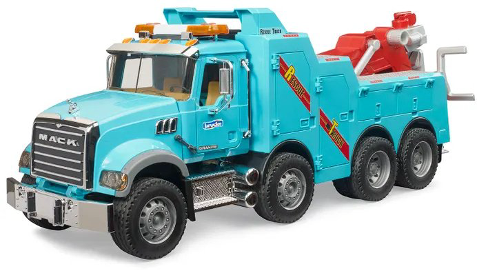 Спецтехника Bruder Эвакуатор MACK Granite голубой