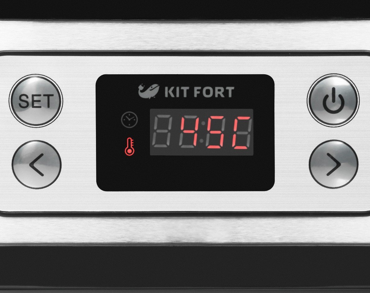 Сушилка для овощей и фруктов Kitfort KT-1903 серебристая - ForteMarket Сушилка для овощей и фруктов Kitfort KT-1903 серебристая купить,0