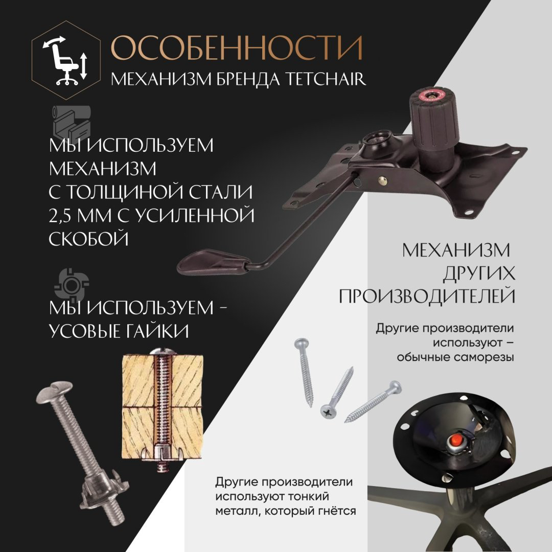 Компьютерное кресло Tetchair СН747, черный купить,NaN