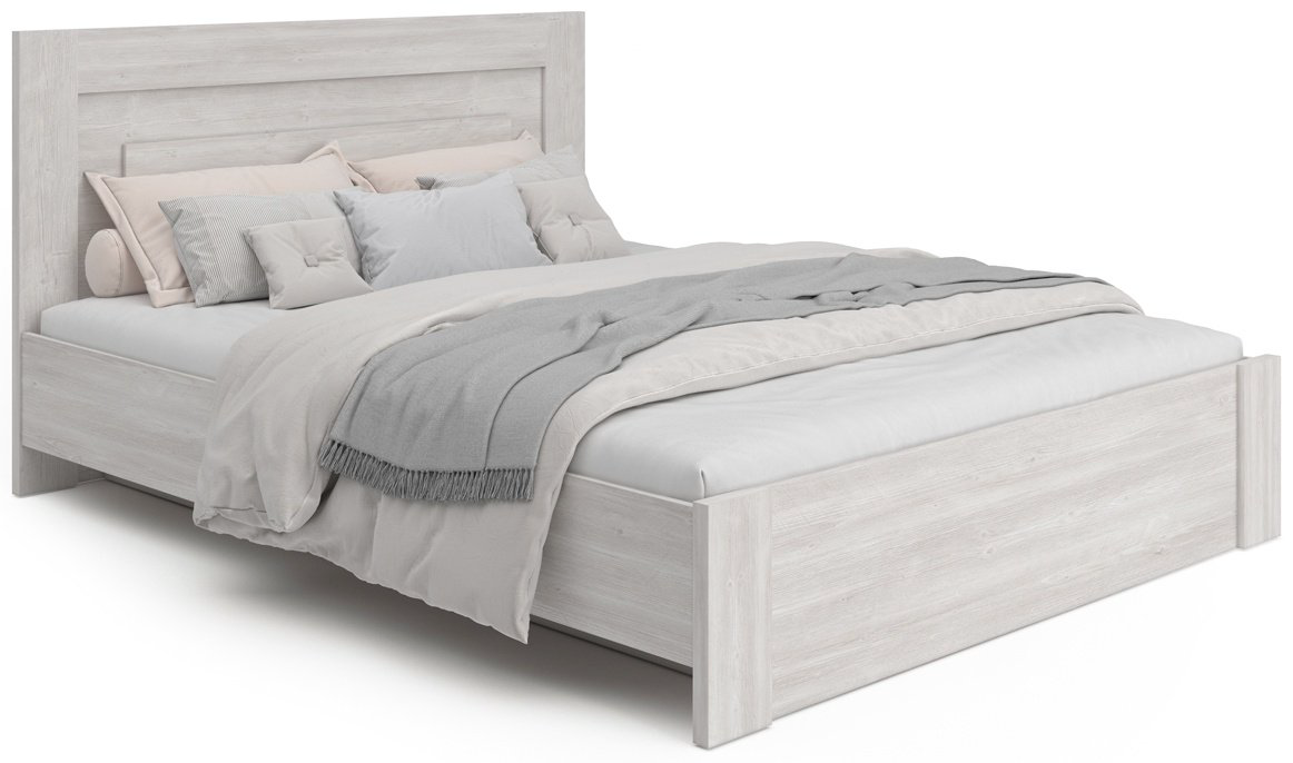 Кровать MySTAR Вирджиния 160x200см белый/серый купить,NaN