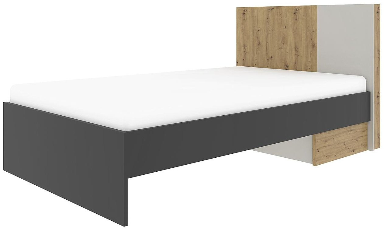 Кровать НК Мебель Kubo 120x200см черно-серая купить,NaN