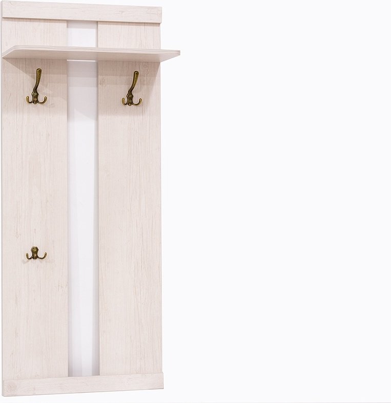 ANREX Вешалка панель ЛДСП, 60x141.6 см, Магеллан Сосна винтаж 