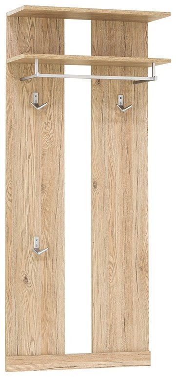 ANREX Вешалка панель ЛДСП, 60x141.6 см, Оскар 60 Дуб Санремо 