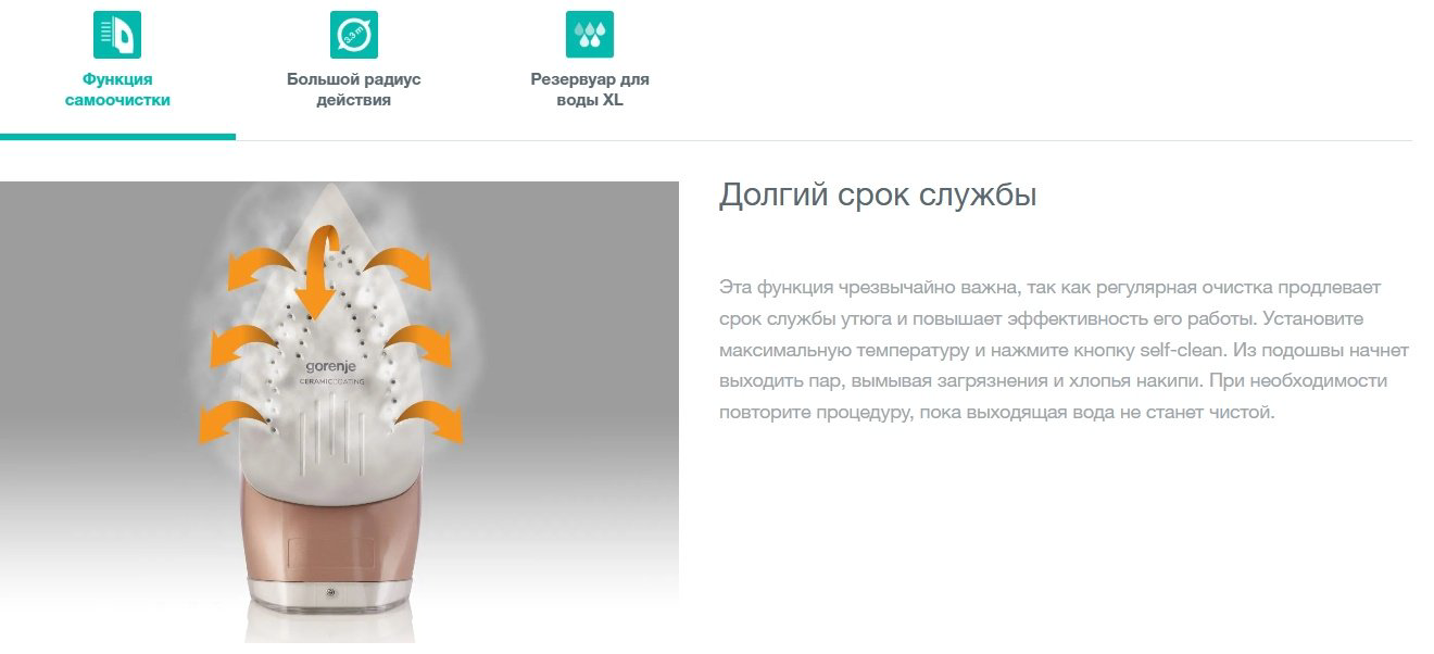 Утюг Gorenje SIH3200WR розовый, белый купить,36471.5