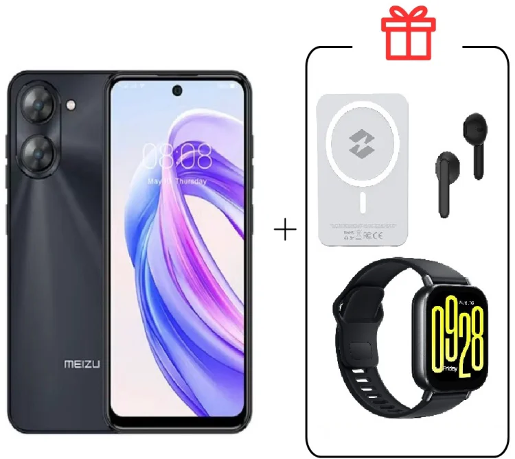 Смартфон Meizu MBLU 21 6 ГБ/128 ГБ черный + подарок купить,NaN