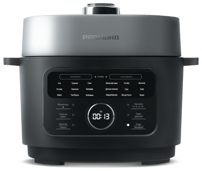 Мультиварка REDMOND MP112 серый, черный, серебристый, стальной купить,NaN